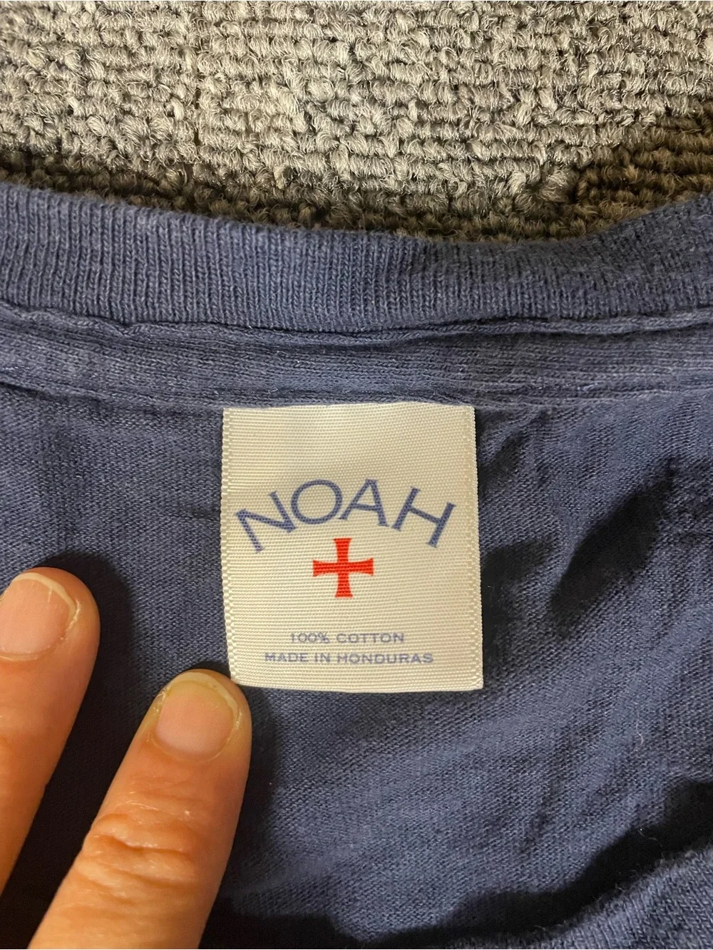 Noah x The Atlantic Navy Blue Graphic T-Shirt – Size XL